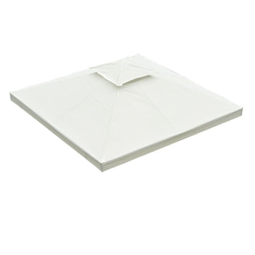 Vervangingsdak voor metalen tuinpaviljoen - Polyester | Kleur: Crème