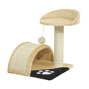 Kattenkrabpaal met sisalpalen | Kleur: Beige | Afmetingen: 14.17x14.17x17.32 cm