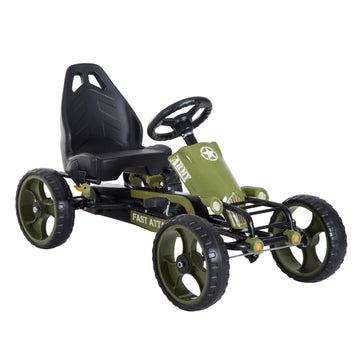 Kinder go-kart - Trapauto | Kleur: Groen | Afmetingen: 54x105x61 cm