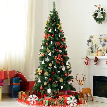 Kunstkerstboom van PVC - 631 takken | Kleur: Groen | Afmetingen: 81x81x210 cm