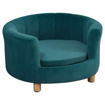 Hondenbank voor kleine honden en katten | Kleur: Groen | Afmetingen: 25,59x25,19x14,56 cm