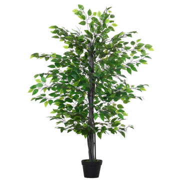 Kunstmatige banyanboom - Kunstplant | Kleur: Groen | Afmetingen: 20x20x145 cm
