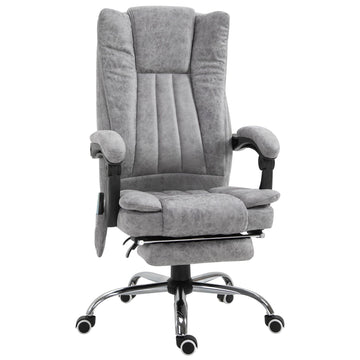 Massager voor bureaustoel met verwarming | Kleur: Grijs | Afmetingen: 26.37x24.4x44.48 cm