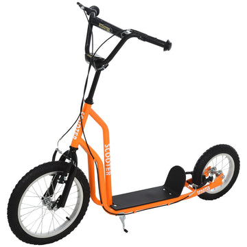 Stalen step voor kinderen - Oranje | Kleur: Oranje | Afmetingen: 22.83x53.14x37 cm