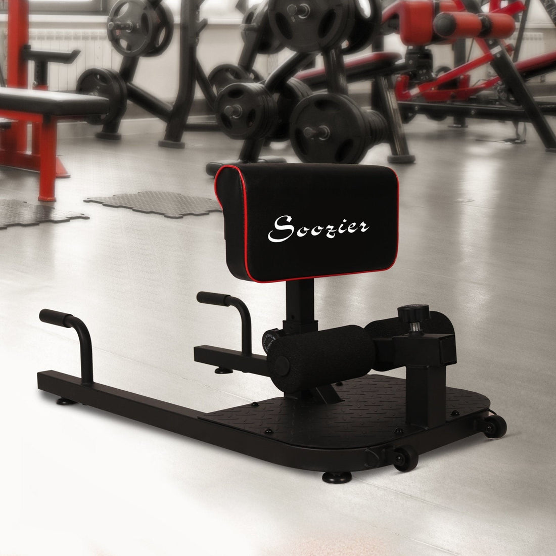Knätränare för sissy squats, situps och armhävningar | Färg: Svart | Mått: 50x97x45.5 cm