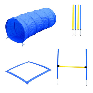 Hondentrainingsset - Geel/blauw | Kleur: Geel, blauw | Afmetingen: 23.62x58.27x23.6 cm