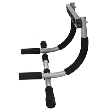 Optrekstang trainingshouder voor pull-ups | Kleur: Zwart, grijs | Afmetingen: 40x92x17 cm