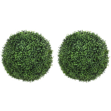 Kunstmatige eucalyptusbollen 2-delig, UV-bestendig | Kleur: Groen | Afmetingen: 52x52x52 cm