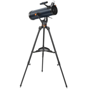 Reflectortelescoop 114 mm met 2 oculairs | Kleur: Blauw + Zwart | Afmetingen: 86x86x145 cm