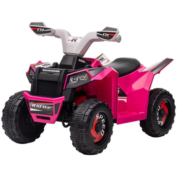 Elektrische kinderquad voor 18-36 maanden, 2,5 km/u | Kleur: Roze | Afmetingen: 41.5x70x48.5 cm
