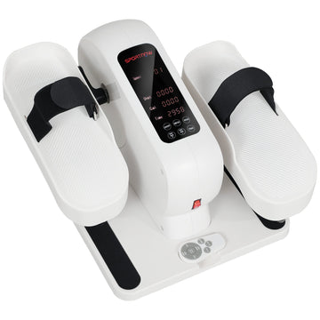 Mini elliptische crosstrainer onder bureau | Kleur: Wit+Zwart | Afmetingen: 42x45x26 cm