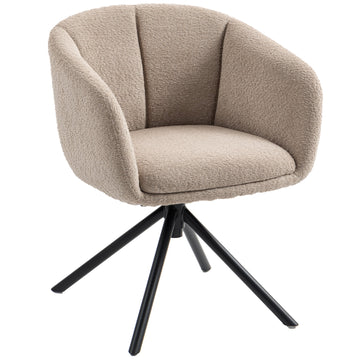 Draaibare fauteuil - Gestoffeerde armstoel | Kleur: Bruin