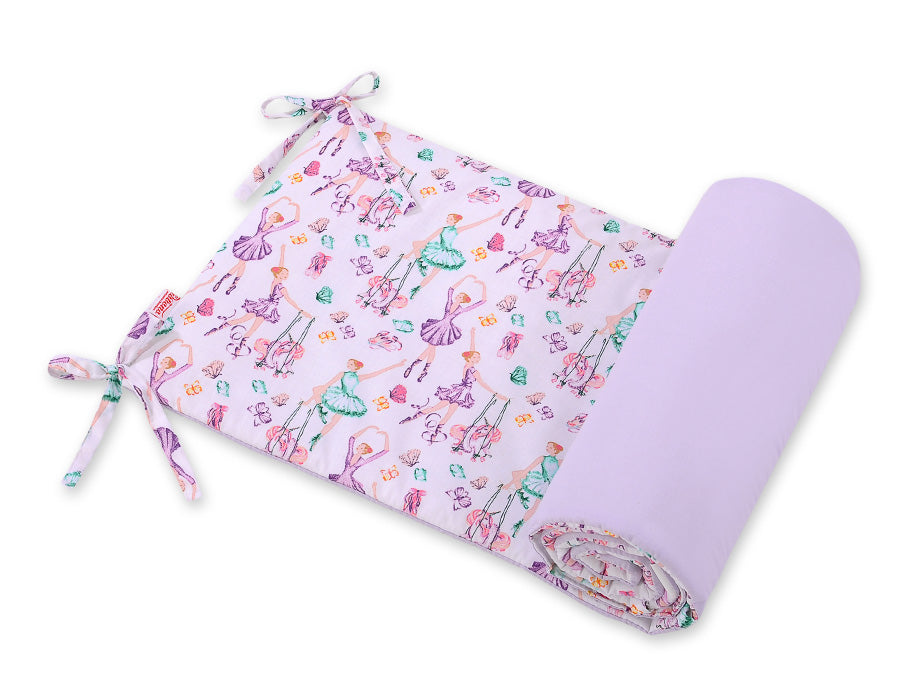 Universele ledikantbumper, bedomranding, optimale bescherming en pasvorm - Ballerina’s Lilac