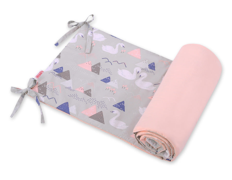 Universele wiegbuffer, bumper - optimale bescherming babybed, ademend & anti-allergisch