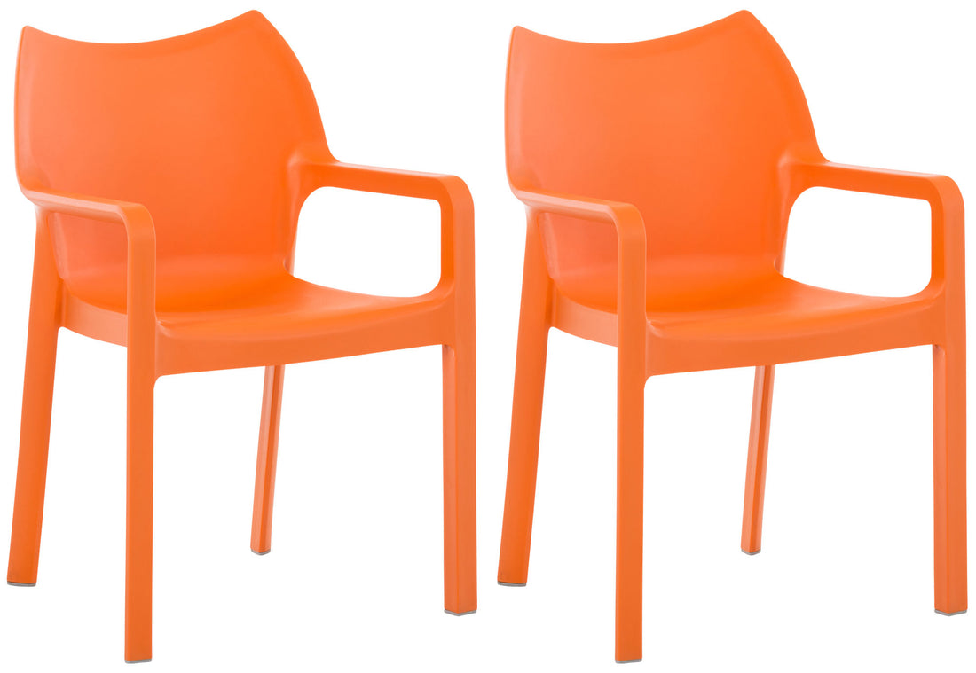2-delige Set Stoelen - Tuin- en Feeststoelen - UV-bestendig en Waterafstotend Kleur wit