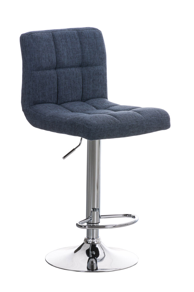 Comfortabele Barkruk - Verstelbare Zitkruk - 360° Draaibaar voor Optimaal Comfort Kleur blauw
