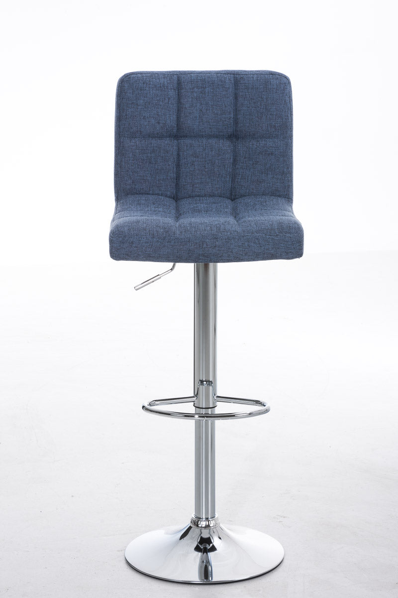 Comfortabele Barkruk - Verstelbare Zitkruk - 360° Draaibaar voor Optimaal Comfort Kleur blauw