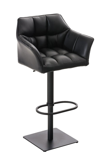 Moderne Barkruk - Elegante Stoel - 360° Draaibaar & Verstelbaar Kleur zwart Onderstel Kleur zwart