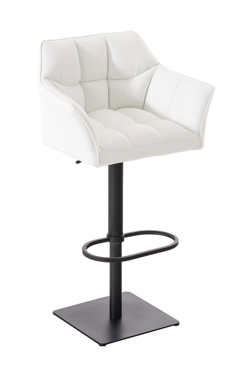 Moderne Barkruk - Elegante Stoel - 360° Draaibaar & Verstelbaar Kleur zwart Onderstel Kleur zwart