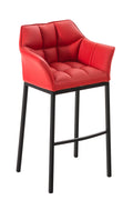Modieuze Barkruk - Comfortabele Stoel - Hoog zitcomfort Kleur rood