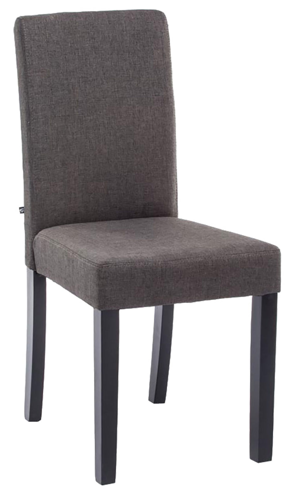 Eetkamerstoel - Eethoekstoel - Comfortabele Stoffen Bekleding, Modern Design Kleur donkergrijs Onderstel Kleur zwart