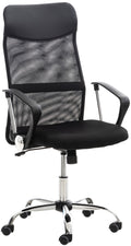 Verstelbare Ergonomische Bureaustoel - Kantoorchair - Comfortabel Zitgemak Kleur zwart