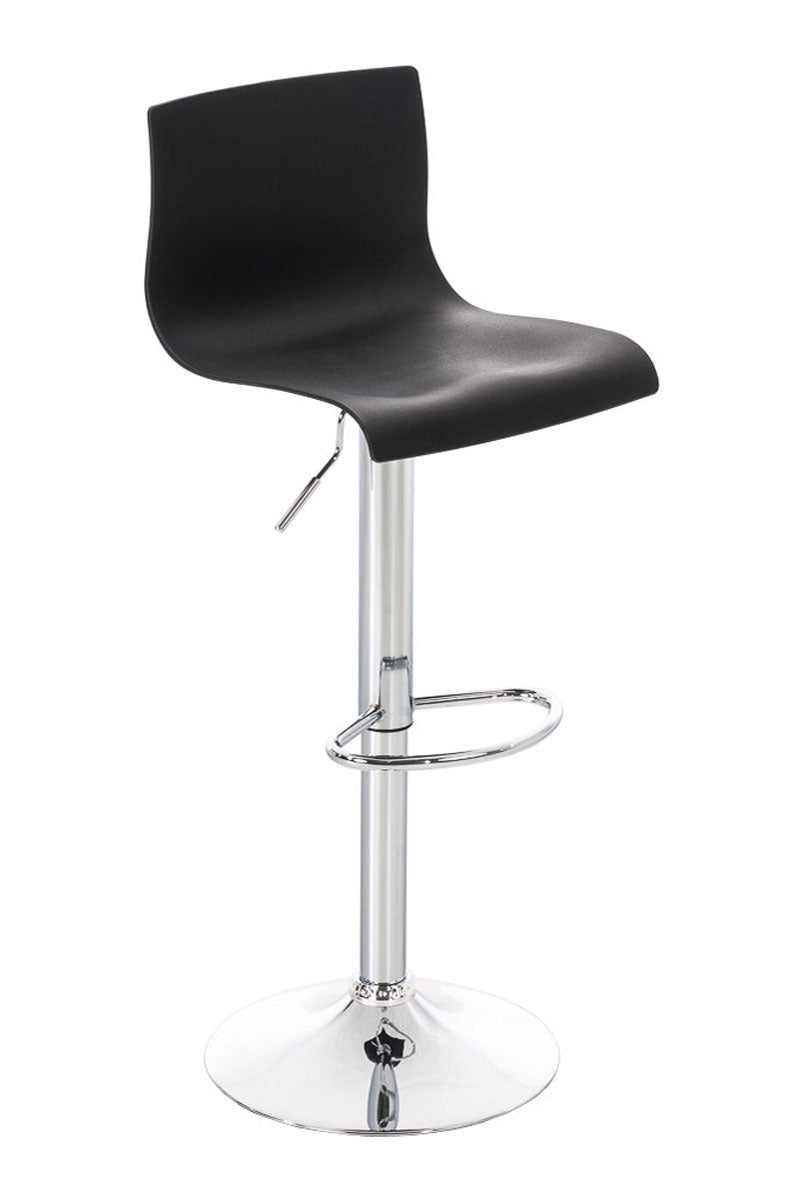 Barkruk Modern - Designkruk - Traploos Verstelbaar & Comfortabel Kleur wit Materiaal onderstel Metaal in chroomlook