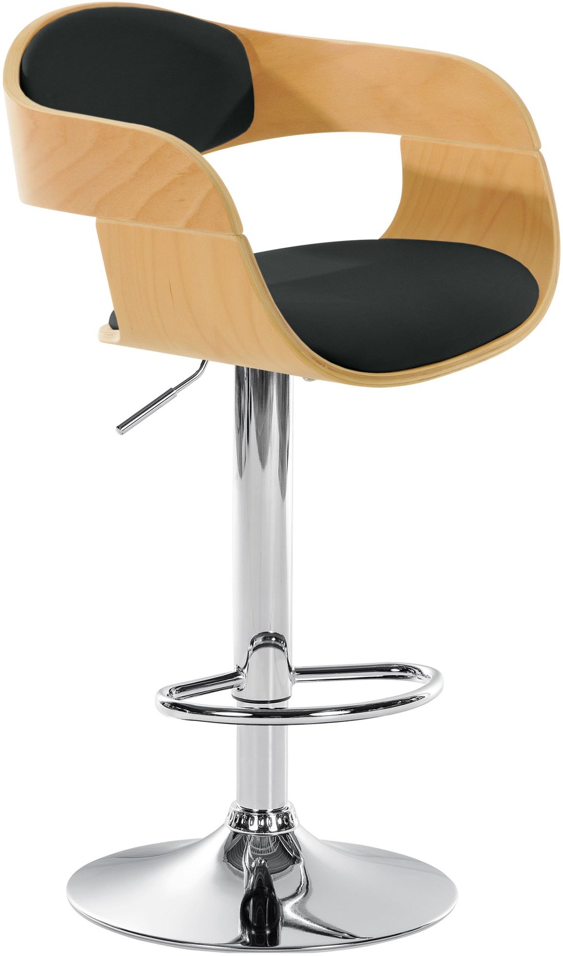 Barkruk Kunstleder - Stoel - Verstelbare Hoogte & 360° Draaibaar voor Optimaal Comfort Kleur natuur/schwarz
