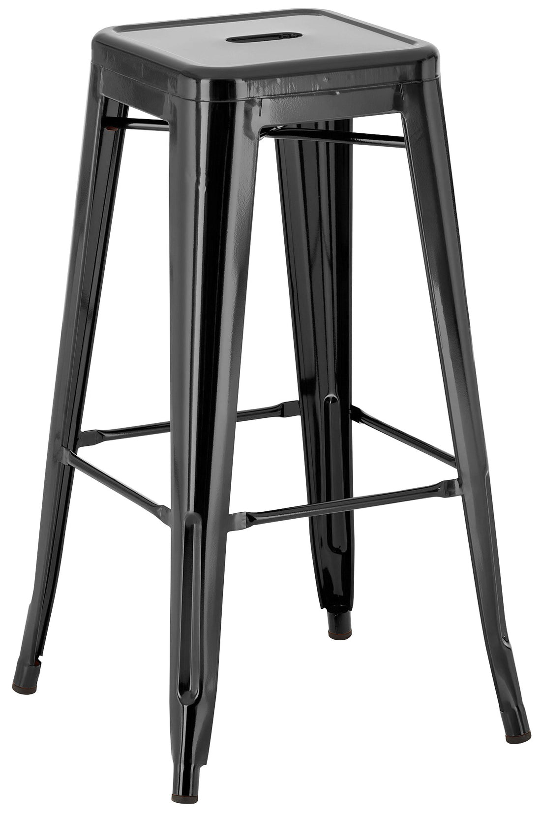 Barstoel, Kruk - Stapelbaar Design, Ruimtebesparend - Moderne uitstraling Kleur wit