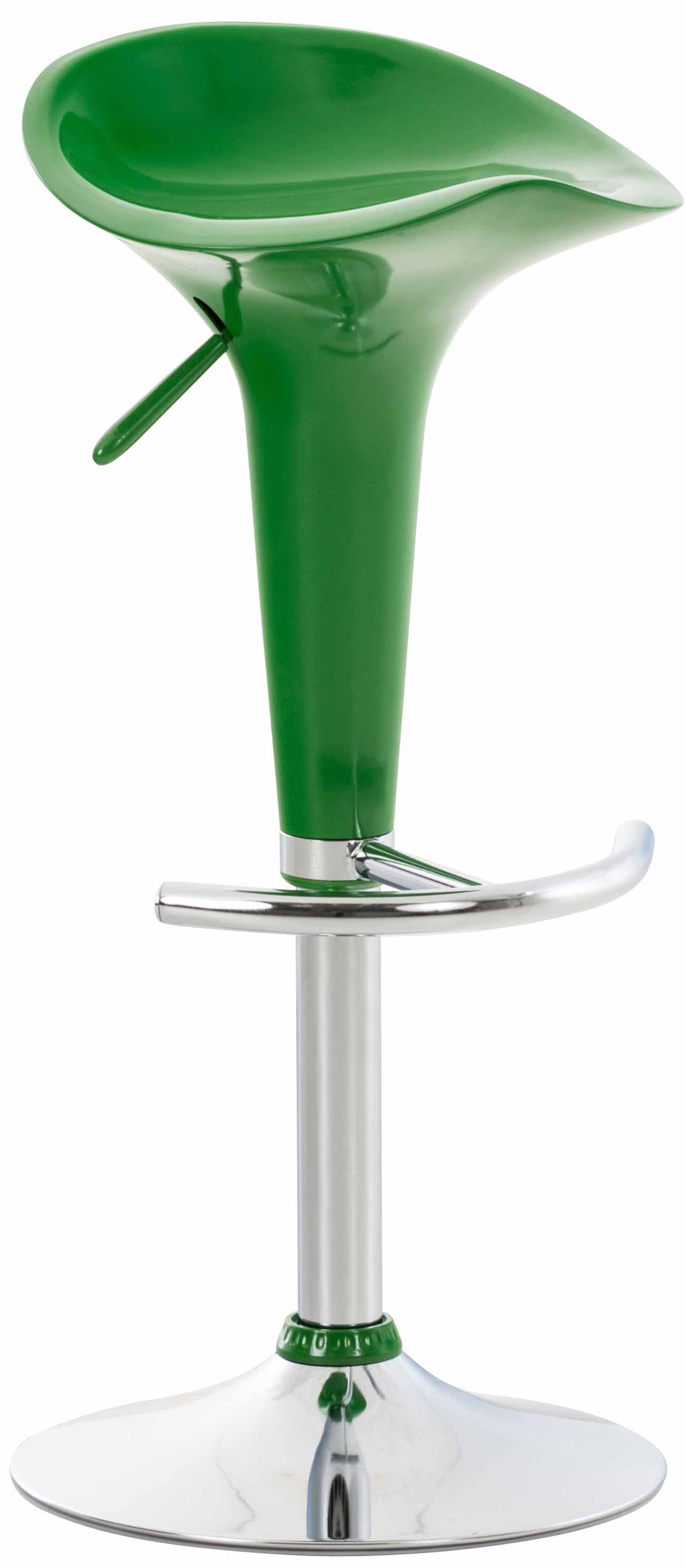 Moderne, Verstelbare Barkruk - Krukje - Comfortabel Zitten en 360° Draaibare Zitting Kleur groen