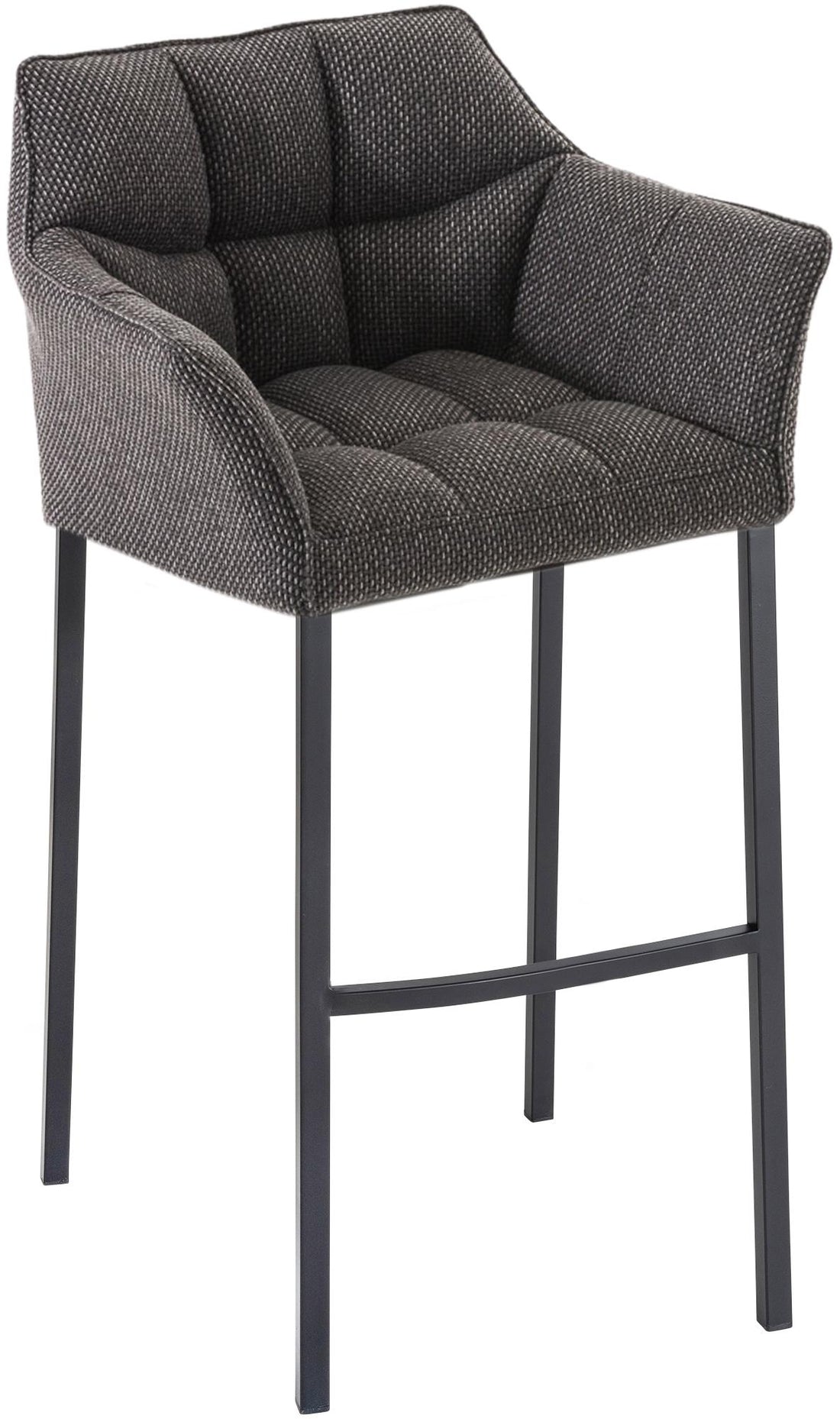 Barkruk met Stoffen Bekleding - Elegante Zitstoel - Optimaal Zitcomfort Kleur titaangrijs