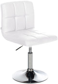 Luxe Lounger van Kunstleer - Stoel - Comfortabel Design, Onderhoudsvriendelijk, 360° Draaibaar Kleur wit