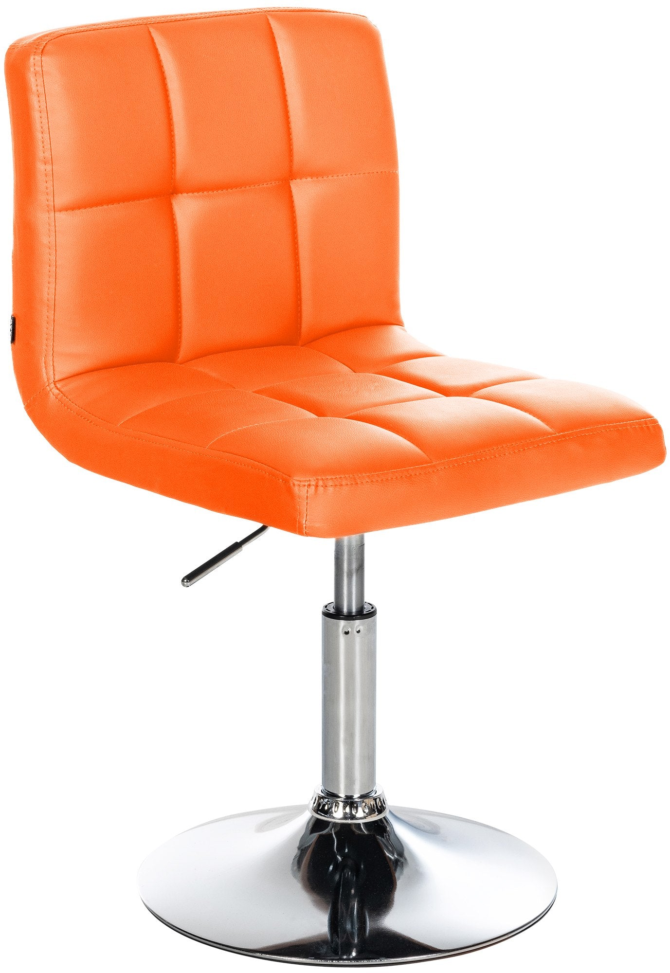 Luxe Lounger van Kunstleer - Stoel - Comfortabel Design, Onderhoudsvriendelijk, 360° Draaibaar Kleur oranje