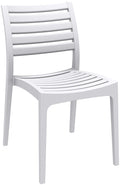 Stapelbare Tuinstoel - Weersbestendige Stoel - Hoge UV-bestendigheid en Zitcomfort Kleur wit
