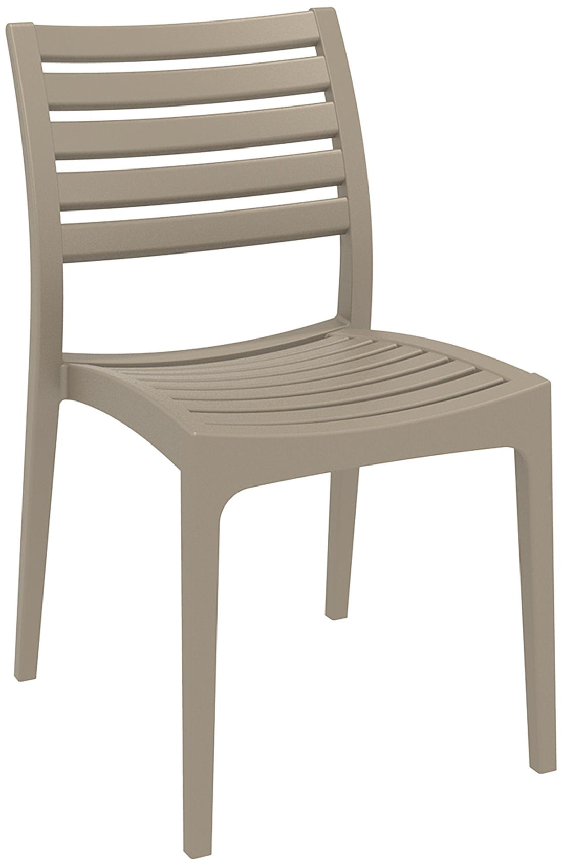 Stapelbare Tuinstoel - Weersbestendige Stoel - Hoge UV-bestendigheid en Zitcomfort Kleur modder