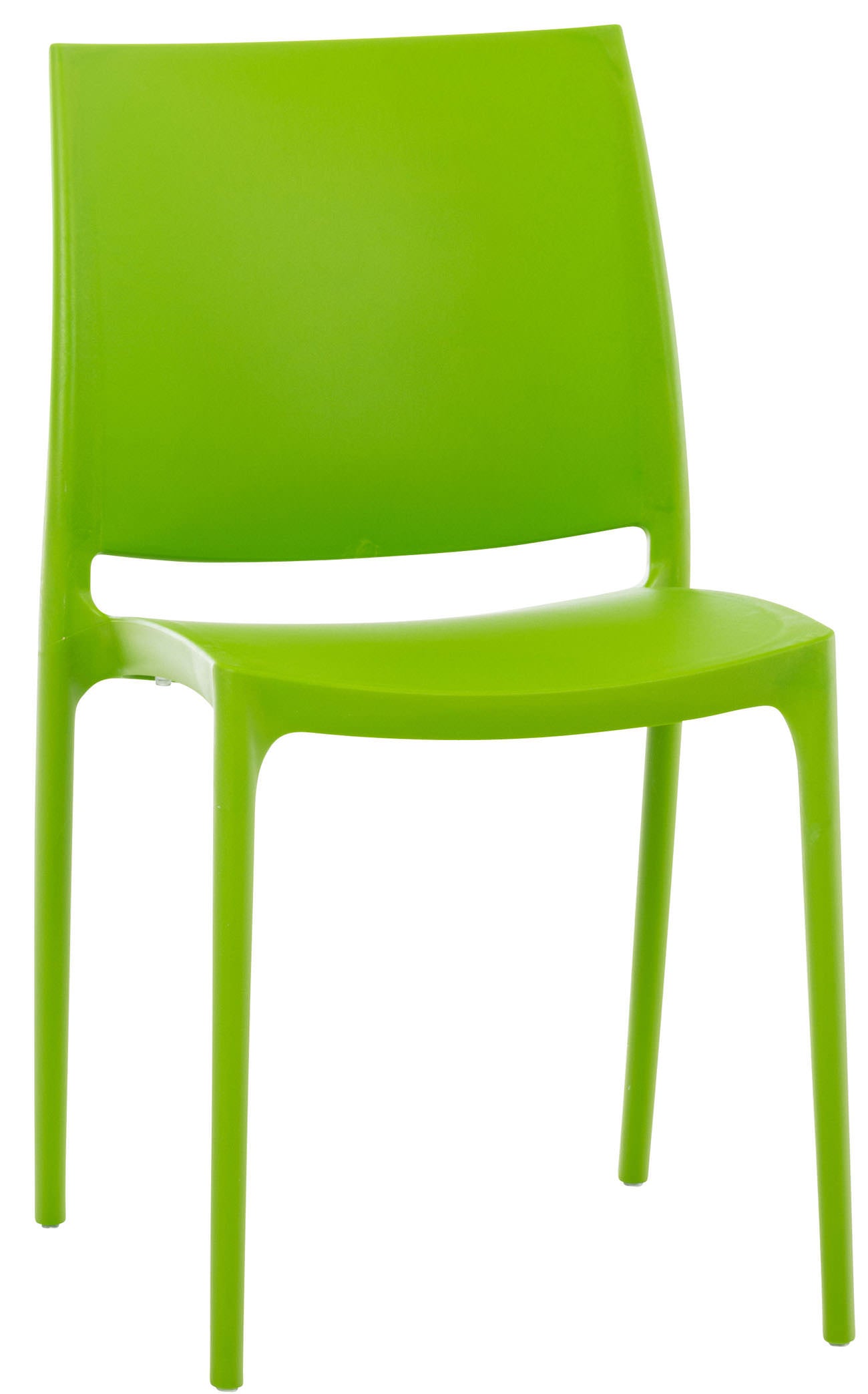 UV-bestendige Moderne Stoel - Trendy Kuipstoel - Kleurvast & Stapelbaar Design Kleur groen