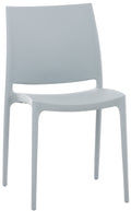 UV-bestendige Moderne Stoel - Trendy Kuipstoel - Kleurvast & Stapelbaar Design Kleur lichtgrijs