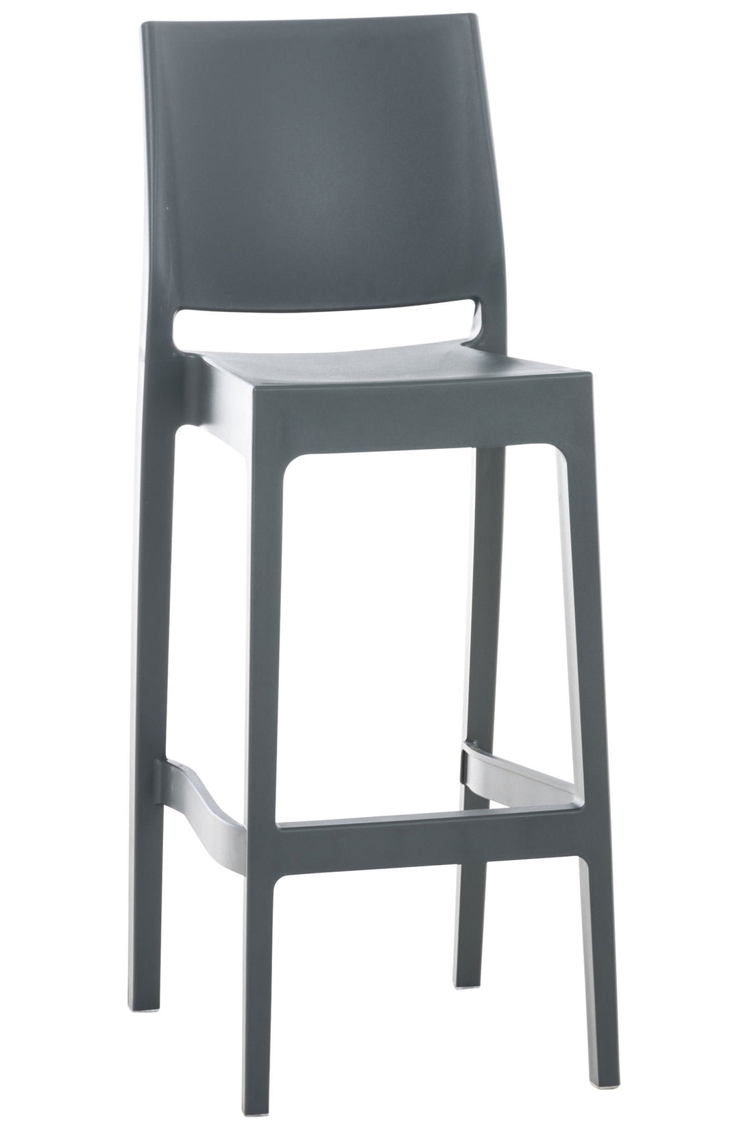 Barstoel - Kruk - Weerbestendig, UV-bestendig, Stapelbaar Design Kleur donkergrijs