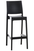 Barstoel - Kruk - Weerbestendig, UV-bestendig, Stapelbaar Design Kleur zwart