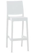Barstoel - Kruk - Weerbestendig, UV-bestendig, Stapelbaar Design Kleur wit