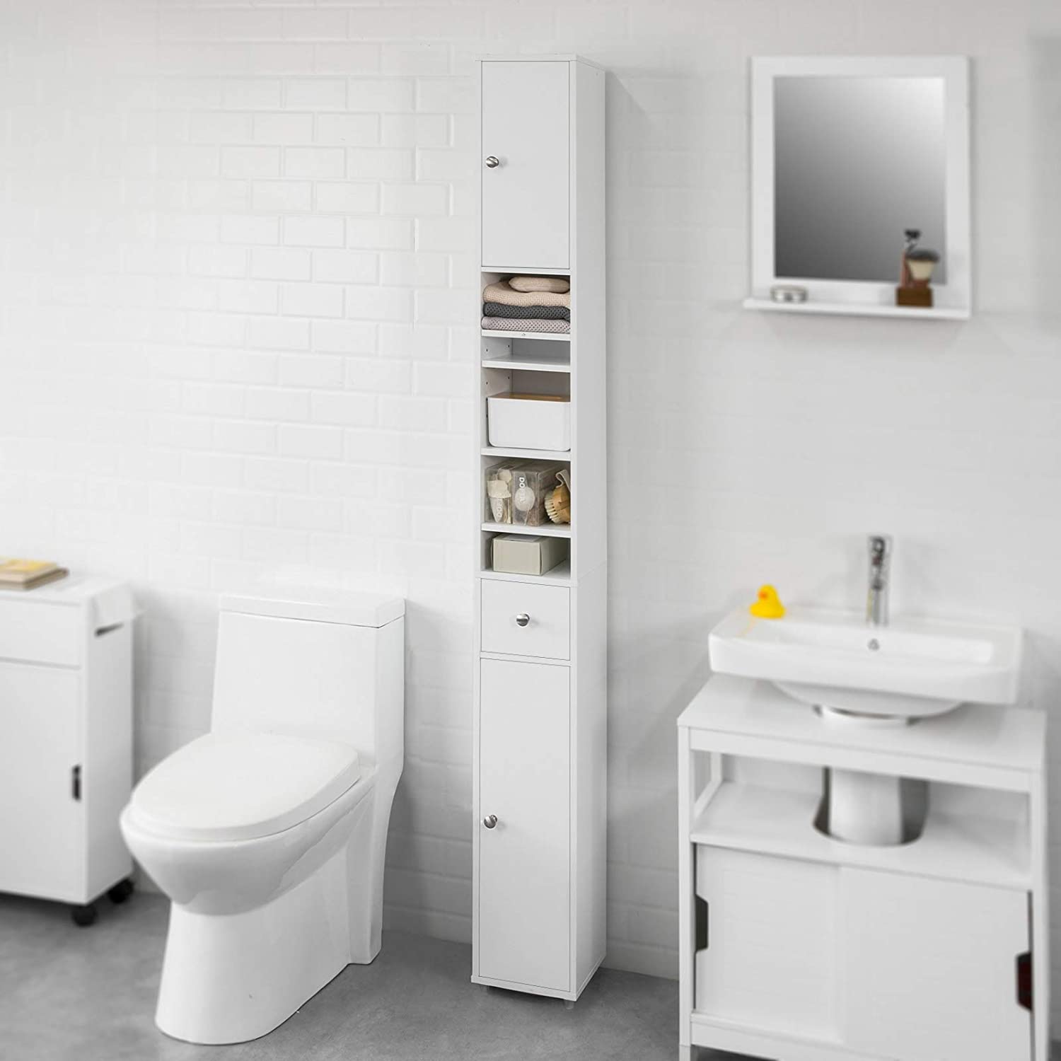 Badkamer Hoge Kast - Kast - Badkamerkast - Opbergkast