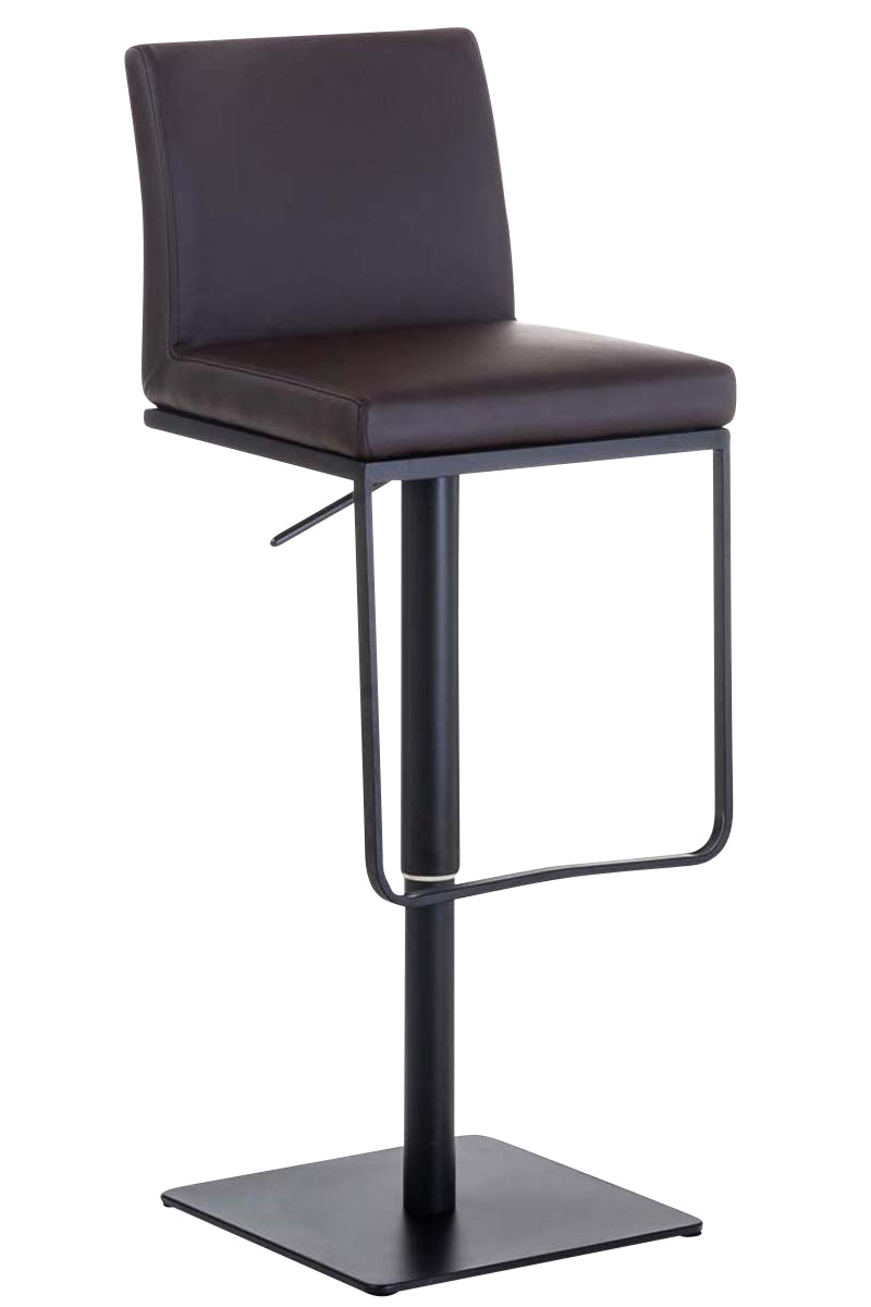 Moderne Barkruk, Hoge Kruk, 360° Draaibaarheid, Comfortabel Kunstleer Kleur bruin
