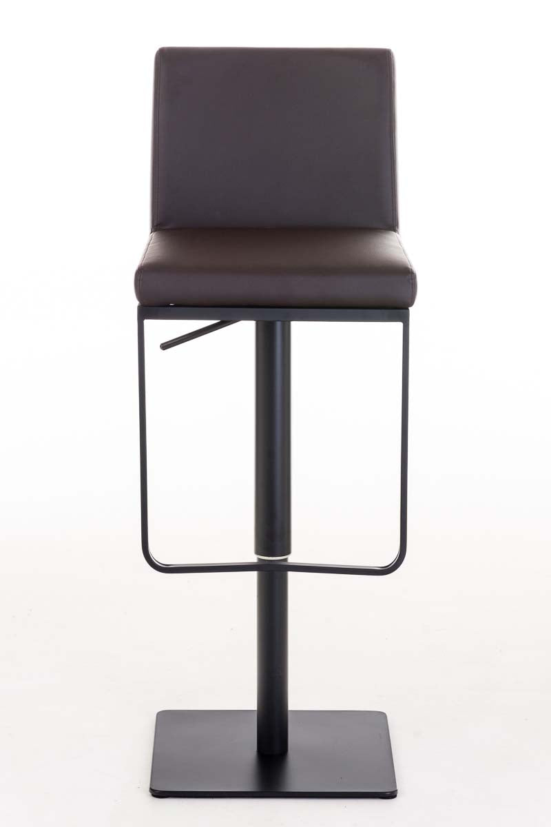 Moderne Barkruk, Hoge Kruk, 360° Draaibaarheid, Comfortabel Kunstleer Kleur bruin