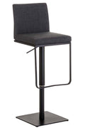 Barkruk Stof - Kruk - Ergonomische Voetsteun & 360° Draaibaarheid Kleur donkergrijs