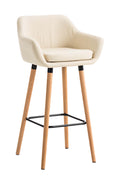 Comfortabele Barkruk - Fauteuil Design - Ergonomisch Comfort voor Urenlang Zitten Kleur crème