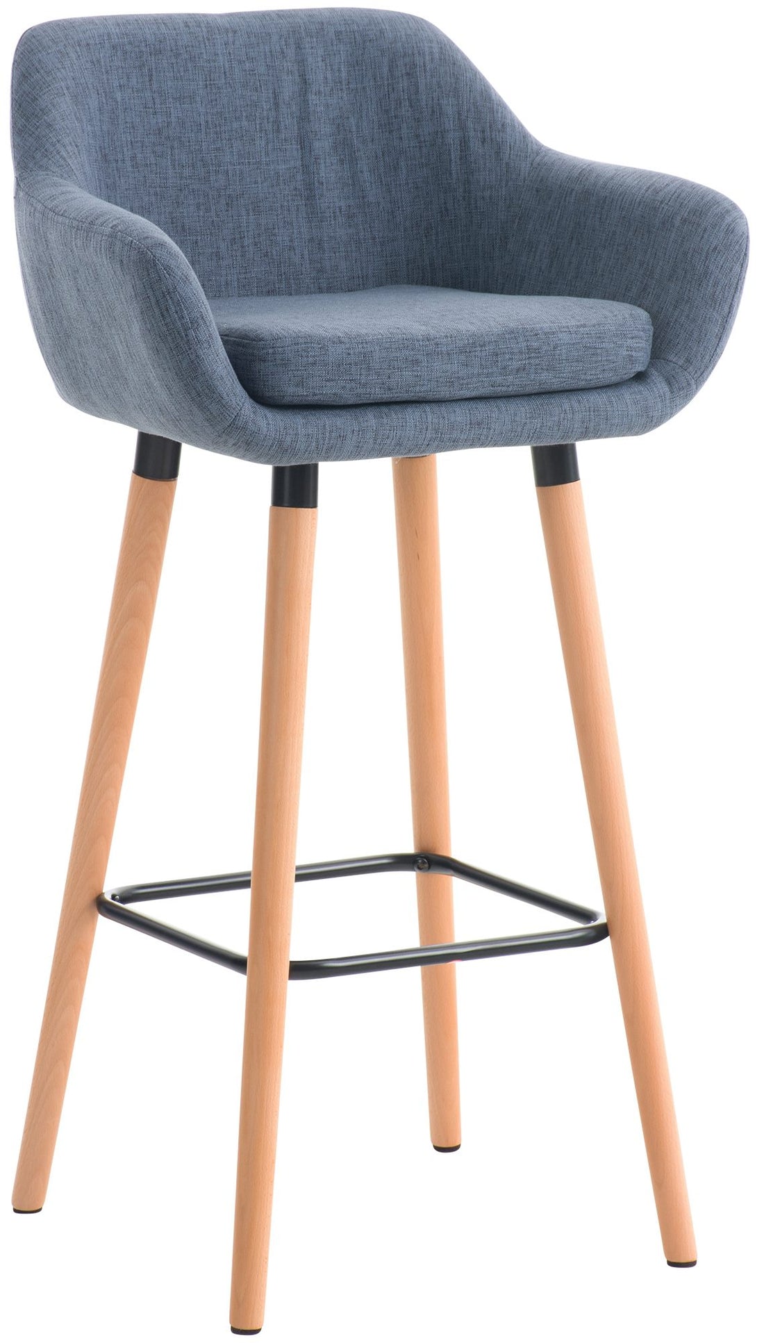 Elegante Barkruk - Loungestoel - Ergonomisch Comfort Kleur blauw