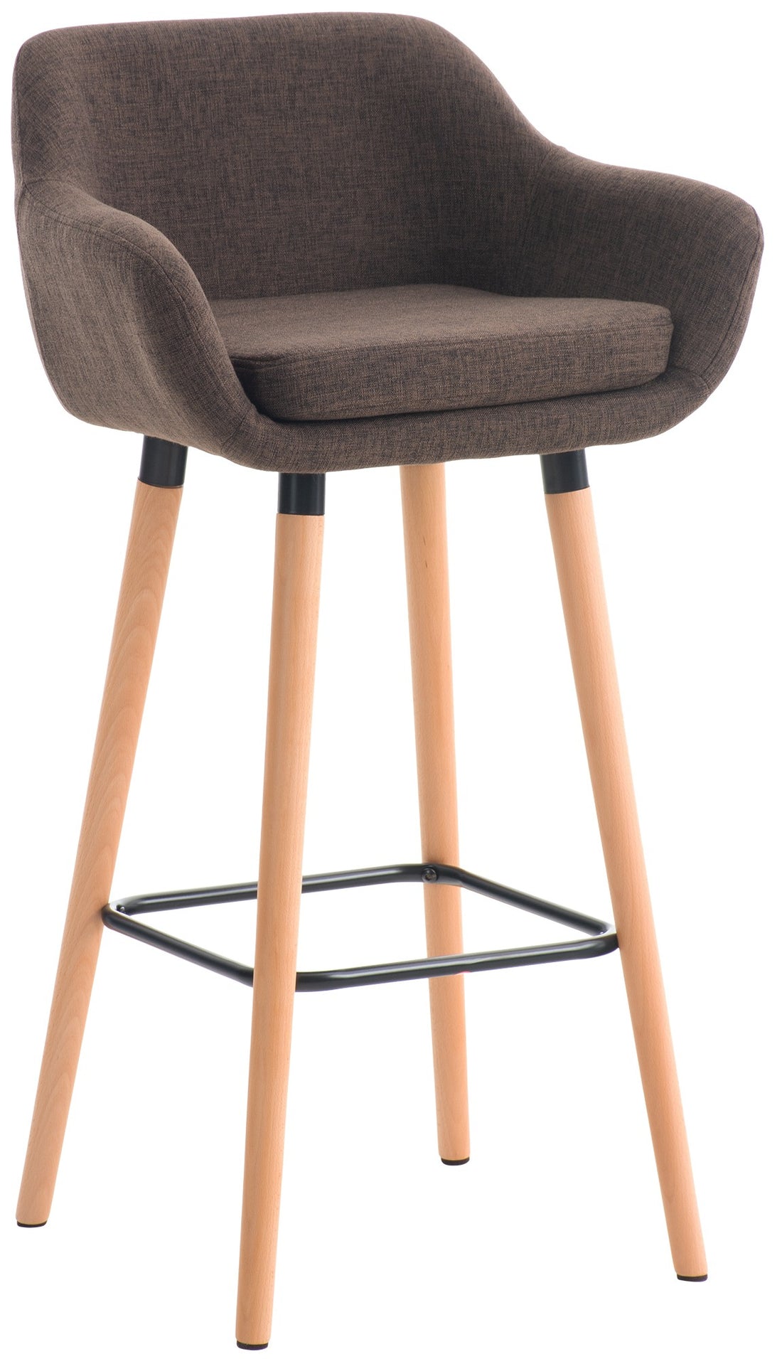 Elegante Loungestoel Barkruk - Comfortabele Zithouding - Afneembaar Kussen Kleur bruin
