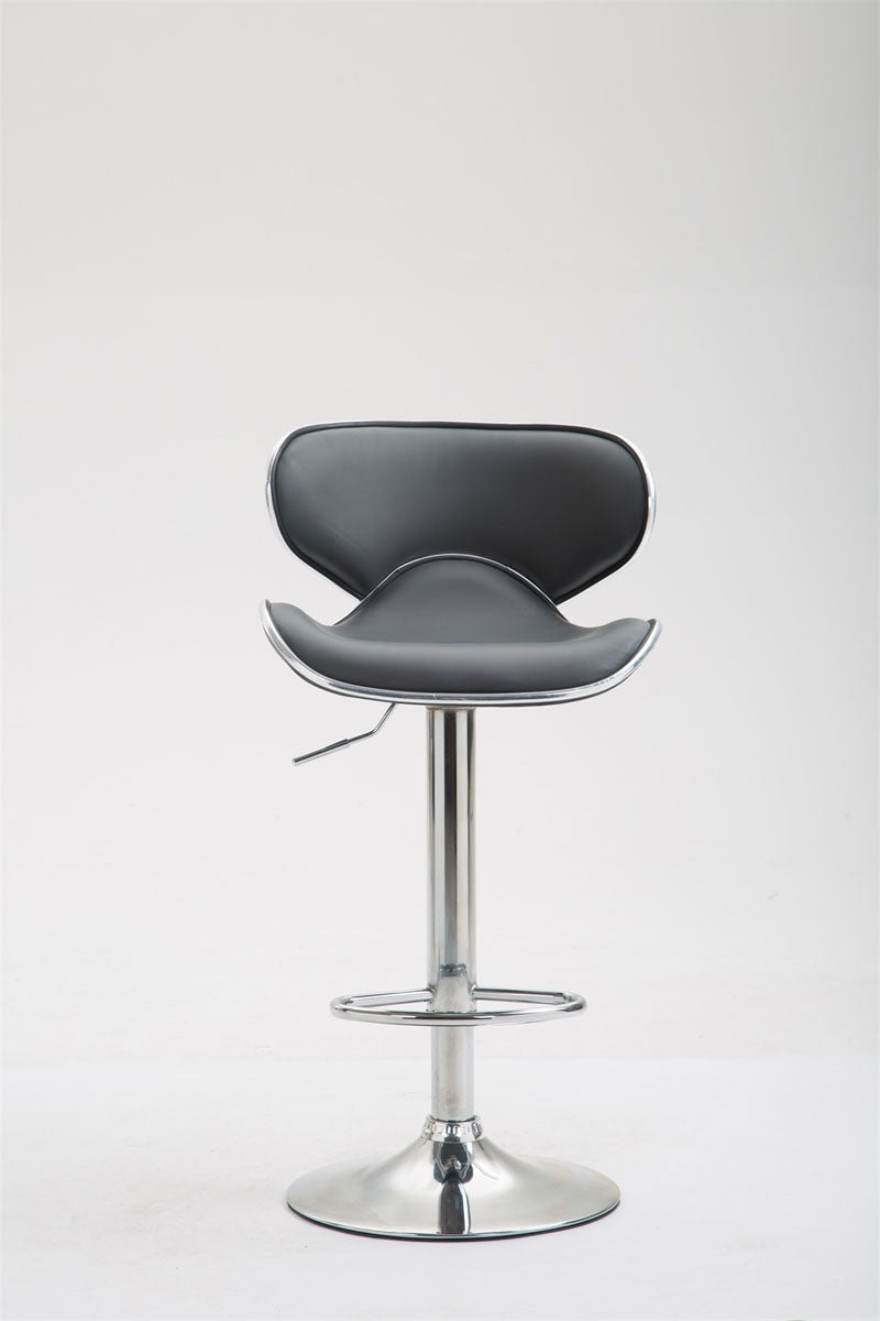 Kunstleren Barkruk - Immitatieleer - Hoogteverstelbaar Comfort, Vloerbeschermer Kleur grijs