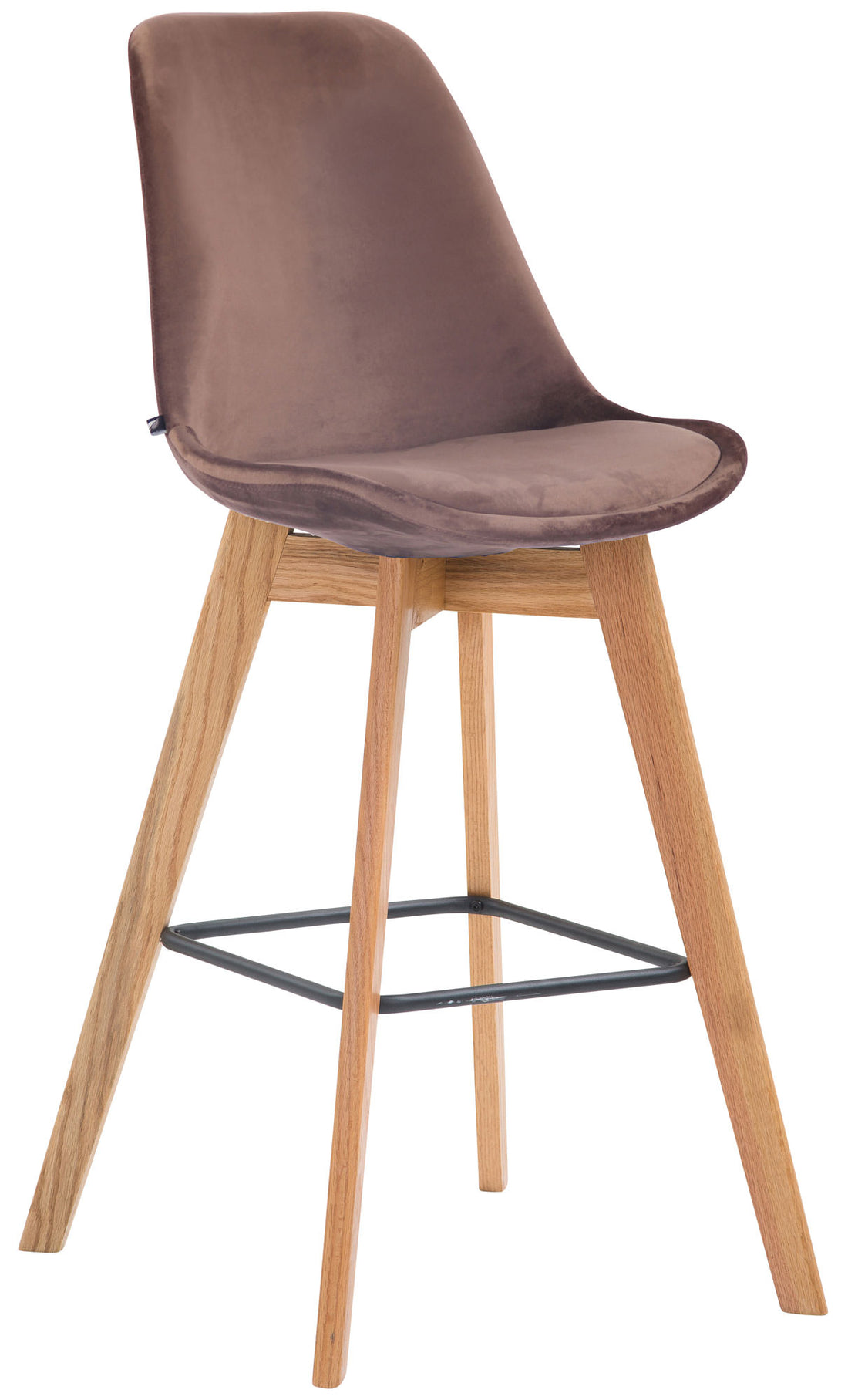 Fluwelen Barkruk - Barstoel - Comfort & Elegantie voor Uw Interieur Kleur bruin