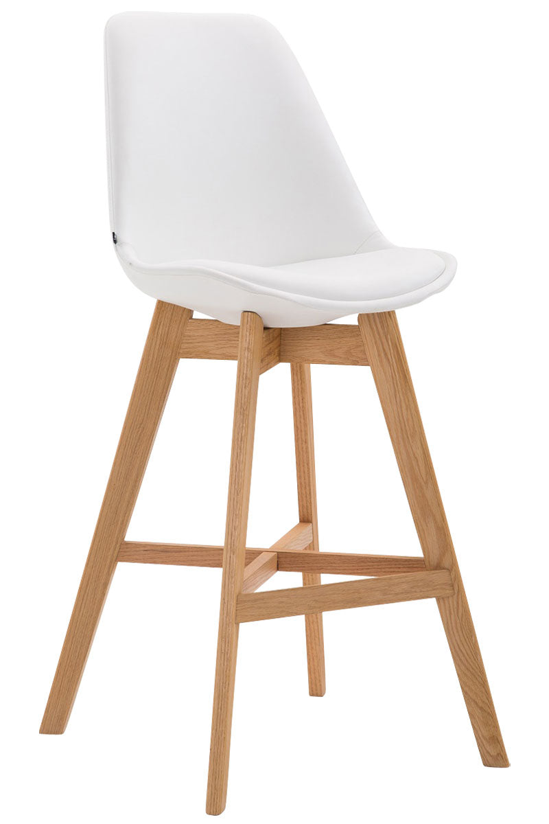 Barkruk - Hoge Kruk - Esthetisch Design, Comfort & Stevigheid Kleur zwart Onderstel Kleur natuur